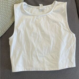 White Workout Tank